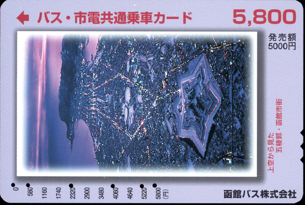 函館バス バス・市電共通乗車カード 普通カード