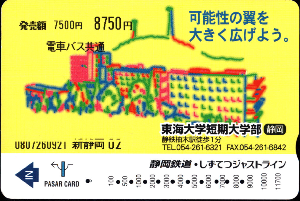 静岡鉄道共通カード 広告 パサールカード