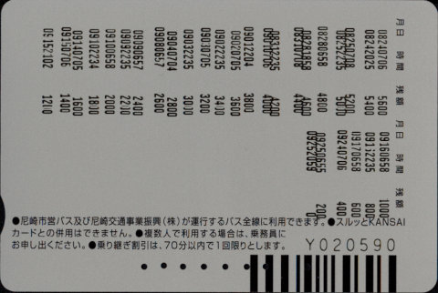 尼崎市・振興共通 普通カード