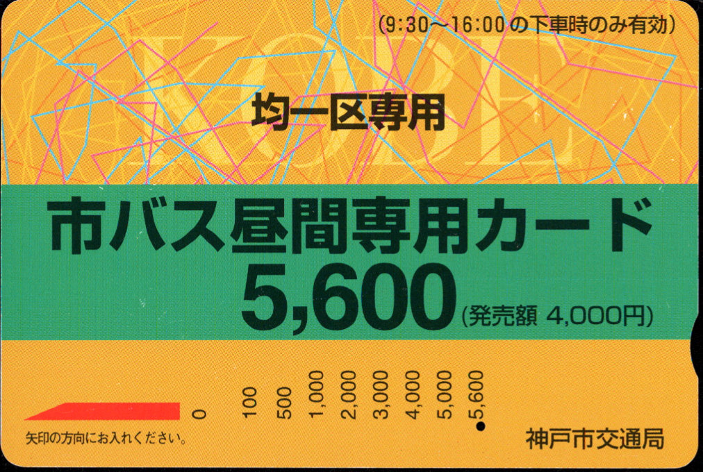 神戸市交通局(自専用) 昼間割引カード