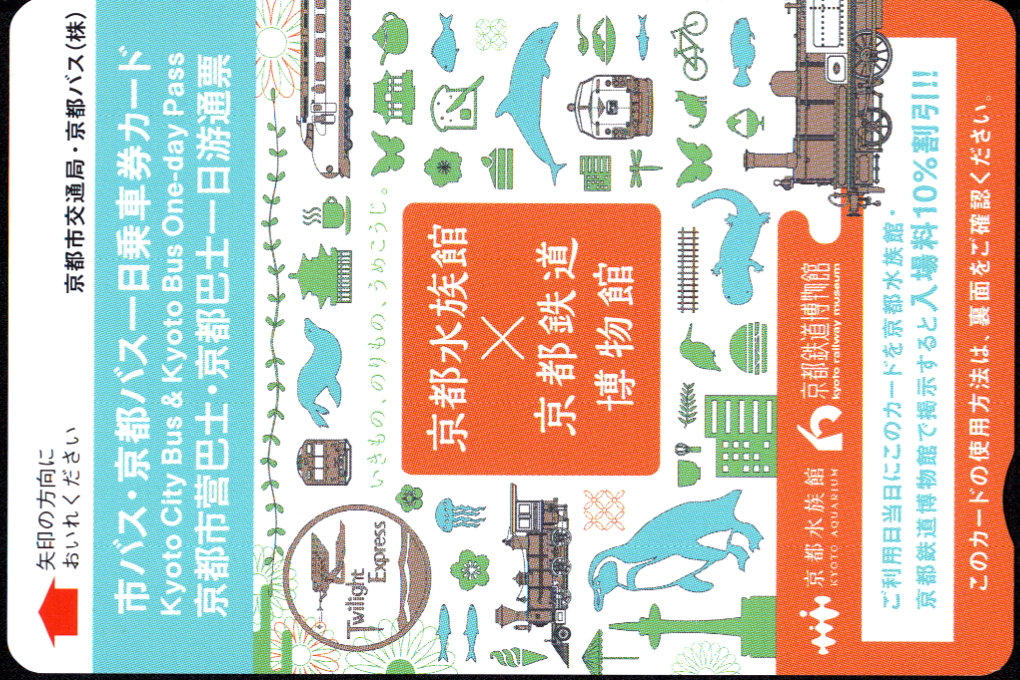 京都市交通局(自) 一日乗車券カード 京都バス共通 [広告]