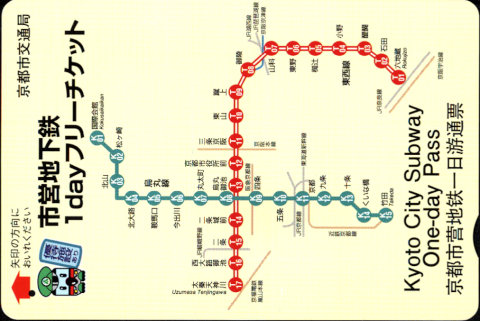京都市交通局 市営地下鉄1dayフリーチケット