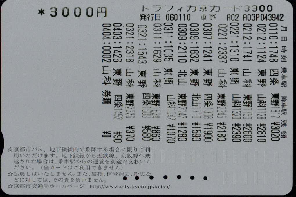 京都市交通局 乗継割引[広報]
