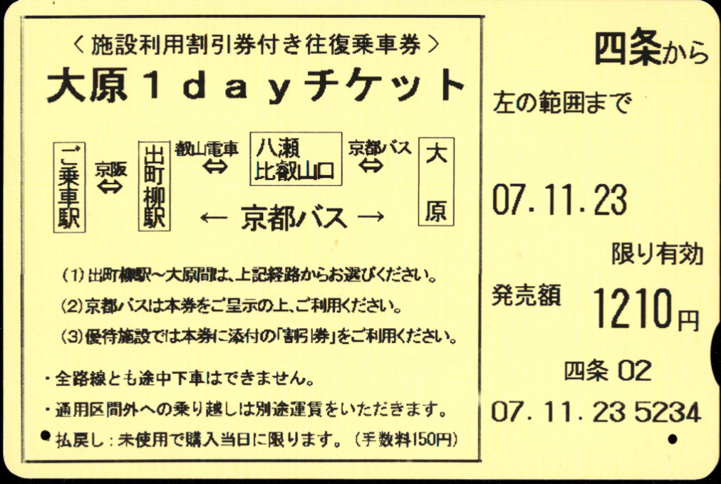 京阪電気鉄道 連絡１ｄａｙチケット