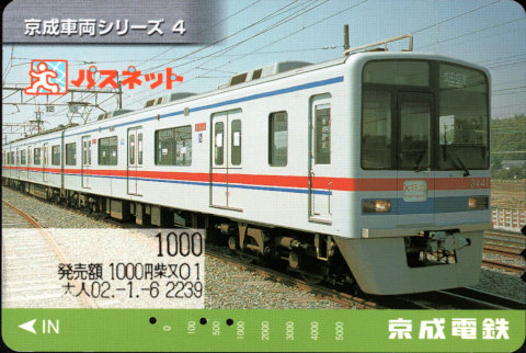 京成電鉄 パスネット シリーズカード [京成車両]
