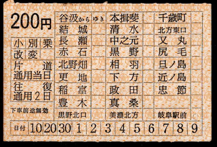 名古屋鉄道 岐阜600V線区