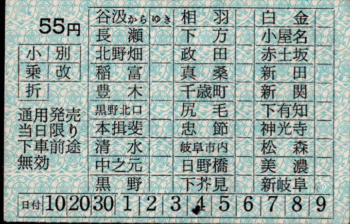 名古屋鉄道 岐阜600V線区