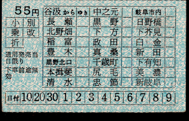 名古屋鉄道 岐阜600V線区