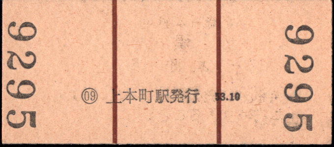 近畿日本鉄道 硬券入場券