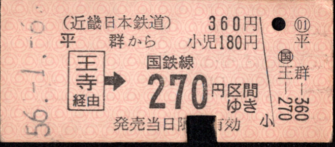 近畿日本鉄道 連絡乗車券
