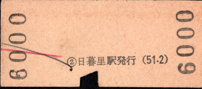 京成電鉄 硬券入場券