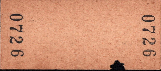 小田急電鉄 金額式 硬券乗車券