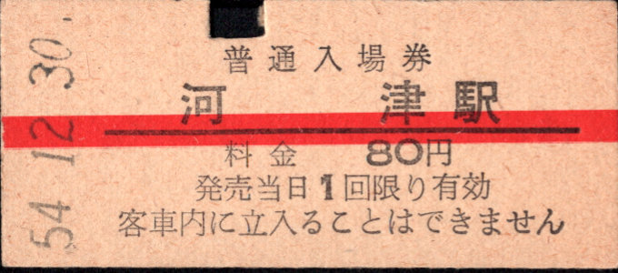 伊豆急行 硬券入場券