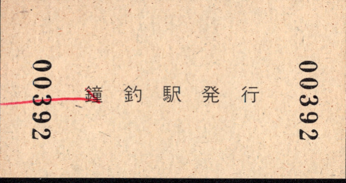 黒部峡谷鉄道 硬券入場券