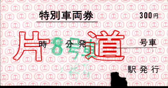 黒部峡谷鉄道 特別車両券