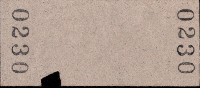 北海道ちほく高原鉄道 一般式 硬券乗車券