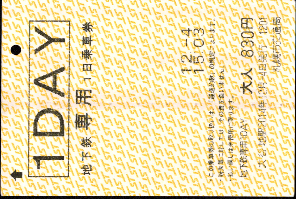 札幌市交通局 企画乗車券