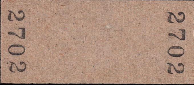 夕張鉄道 相互式 硬券乗車券