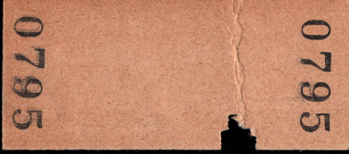 夕張鉄道 相互式 硬券乗車券