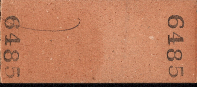 松本電気鉄道 一般式 硬券乗車券