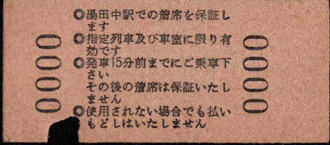 長野電鉄 急行券