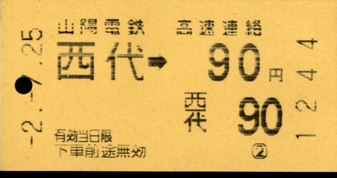 神戸高速鉄道 他社発売乗車券