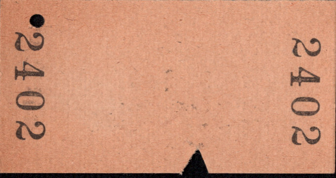 野上電気鉄道 連絡乗車券