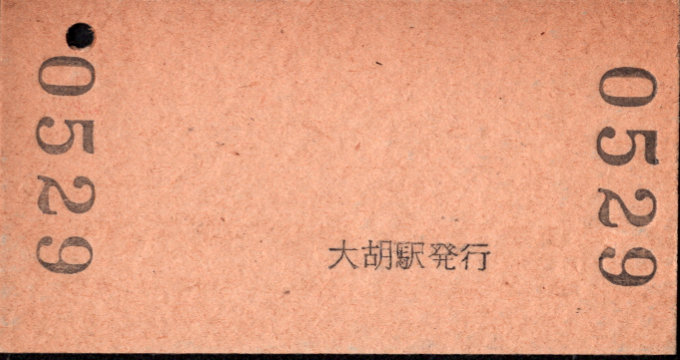 上毛電気鉄道 廃札券