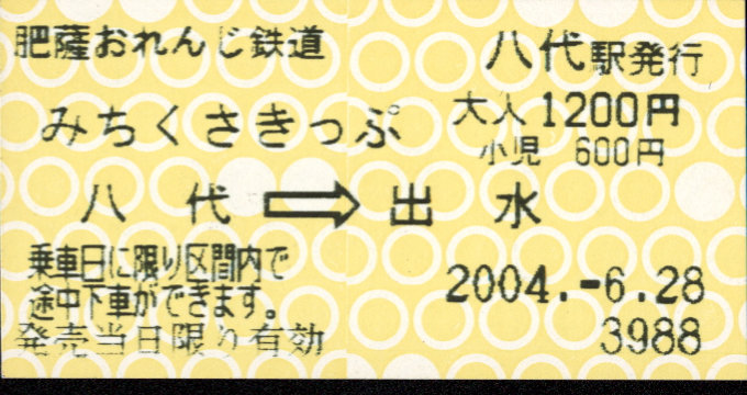肥薩おれんじ鉄道 企画乗車券