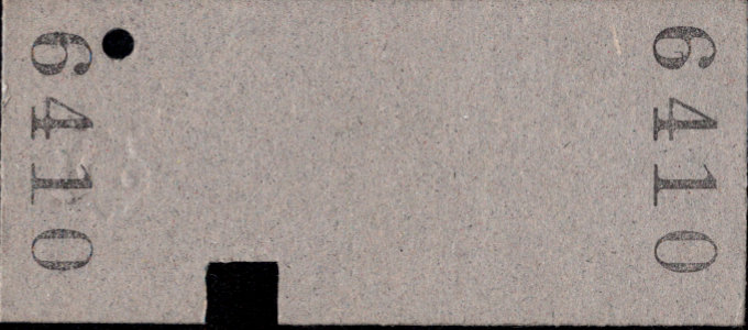 島原鉄道 一般式 硬券乗車券