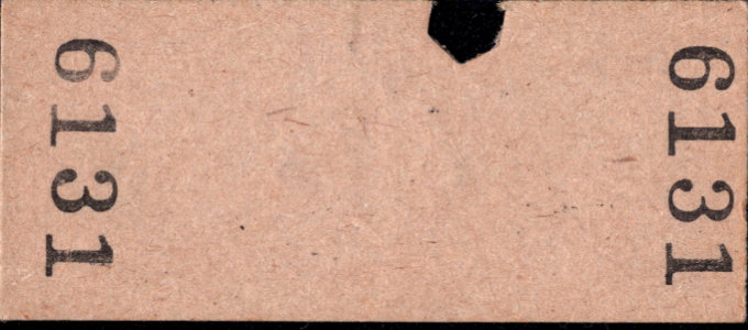 島原鉄道 一般式 硬券乗車券