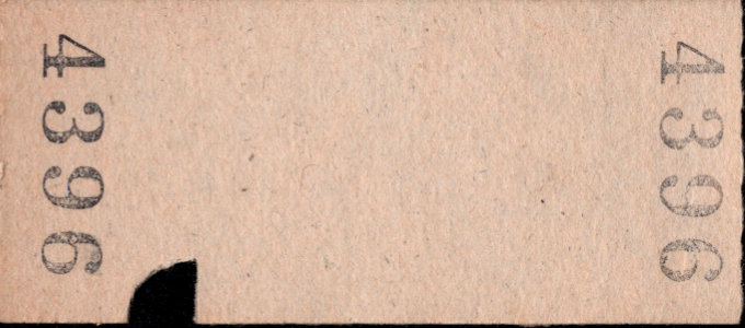 島原鉄道 一般式 硬券乗車券