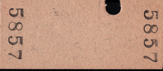 島原鉄道 急行券 [硬券]